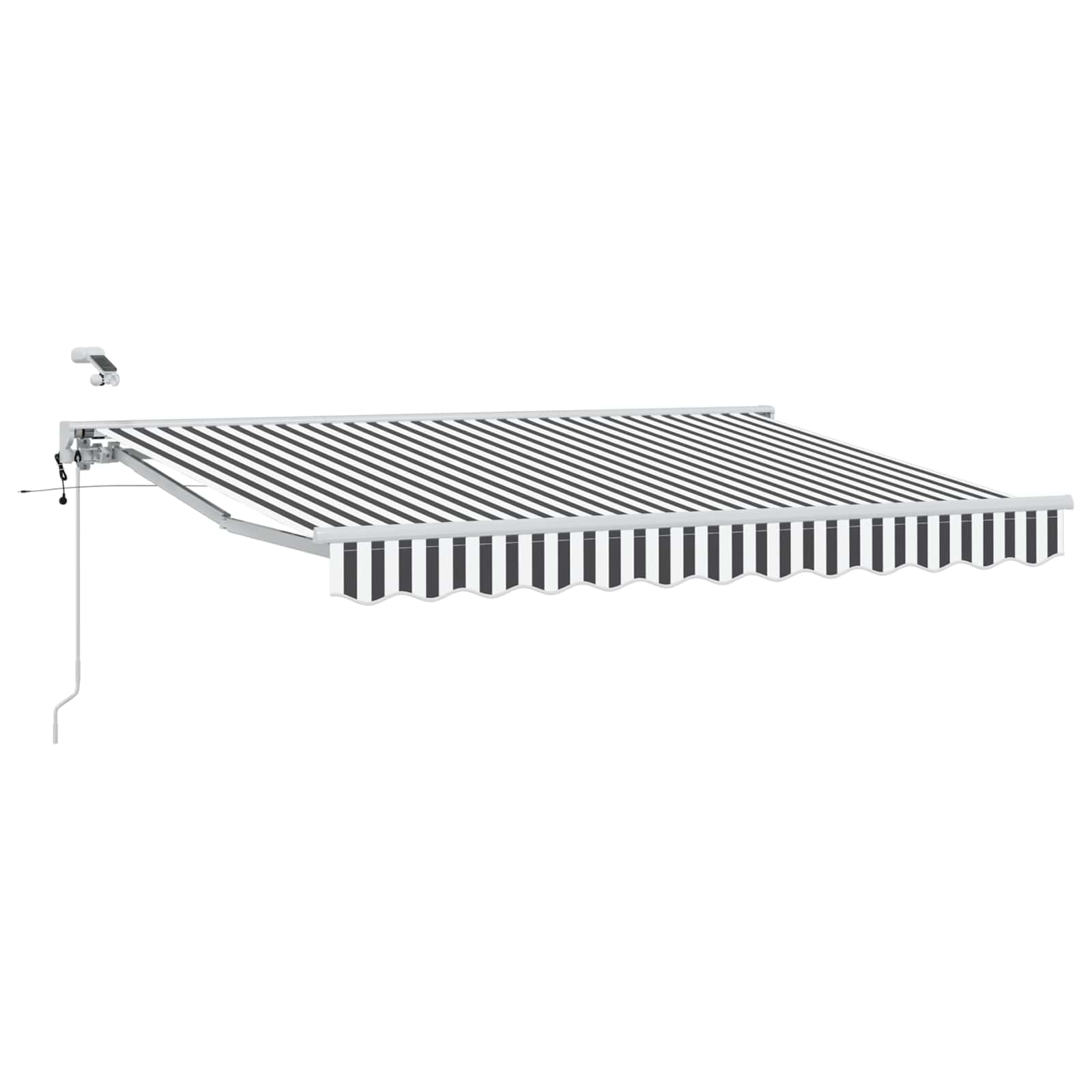 Tettuccio Elettrico Retrattile Antracite e Bianco 2,5 x 2 m | homemem39