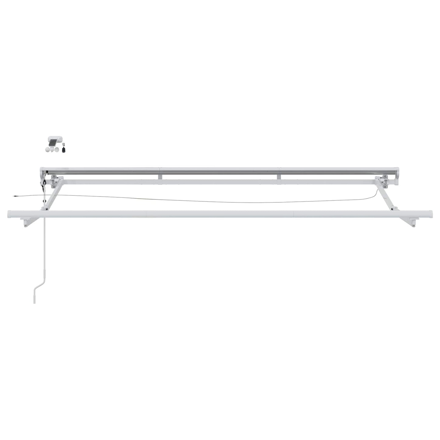 Tettuccio Elettrico Retrattile Giallo e Bianco 3 x 2 m | homemem39