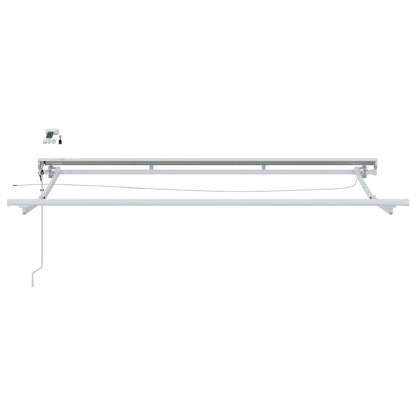 Tettuccio Elettrico Retrattile Giallo e Bianco 3 x 2 m | homemem39