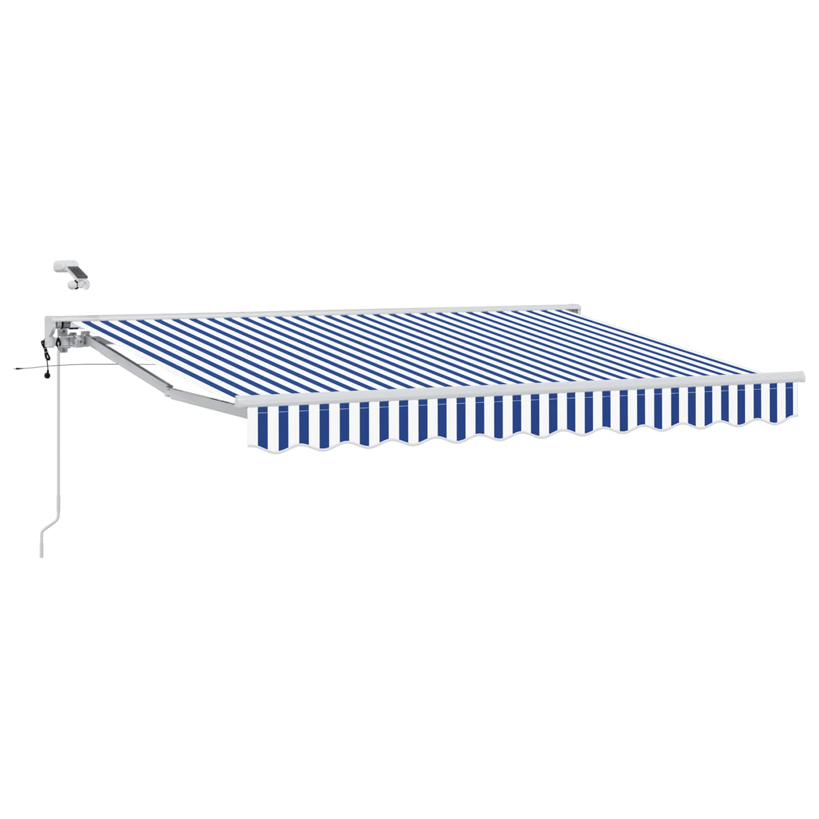 Tettuccio Elettrico Retrattile Blu e Bianco 3,5 x 2 m | homemem39