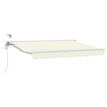 Tettuccio Elettrico Retrattile Crema e Bianco 3,5 x 2 m | homemem39