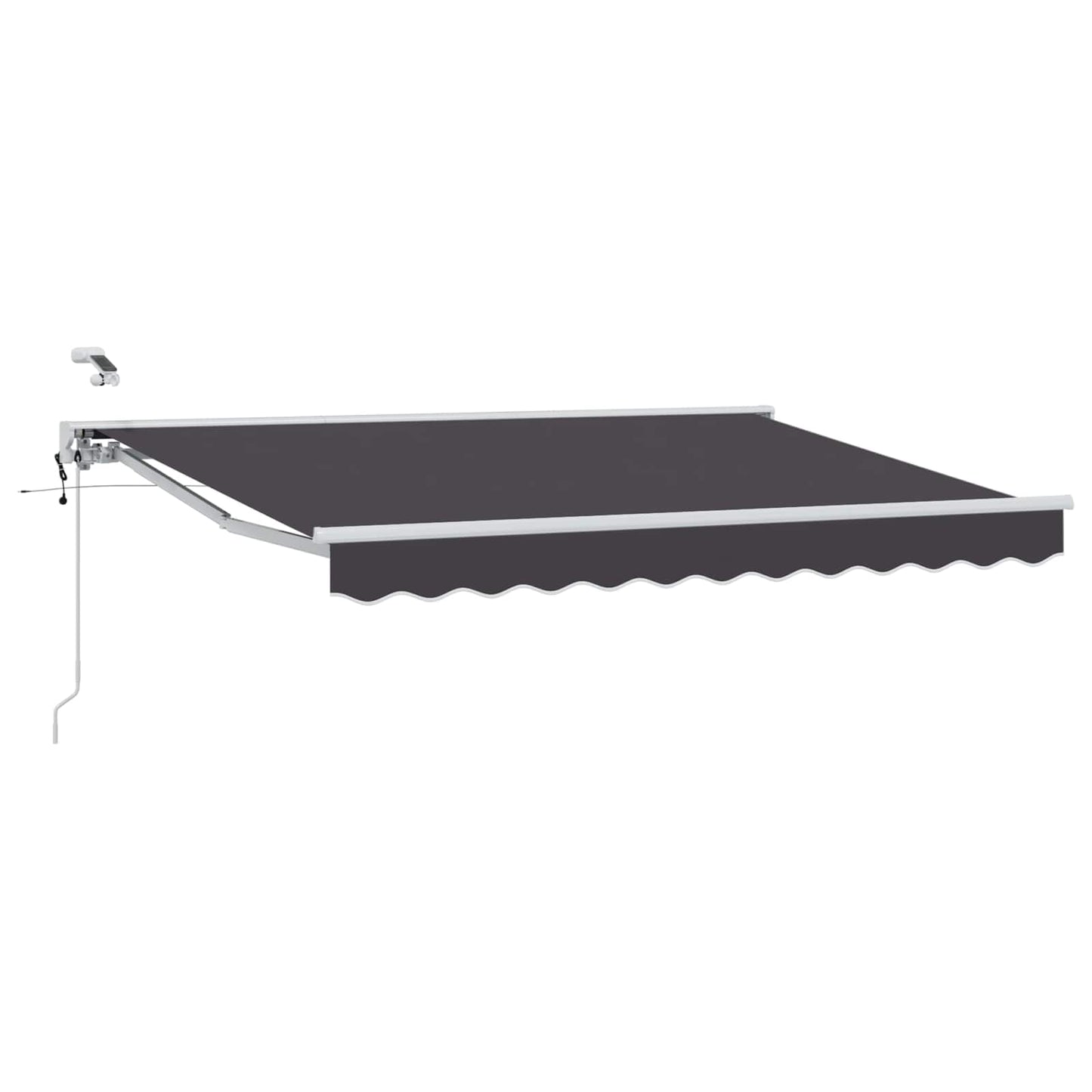 Tettuccio Elettrico Retrattile Antracite e Bianco 3,5 x 2 m | homemem39