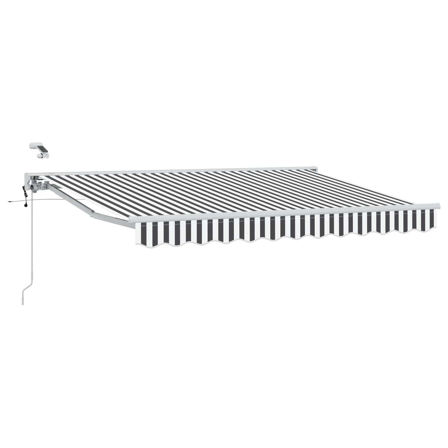 Tettuccio Elettrico Retrattile Antracite e Bianco 3,5 x 2 m | homemem39