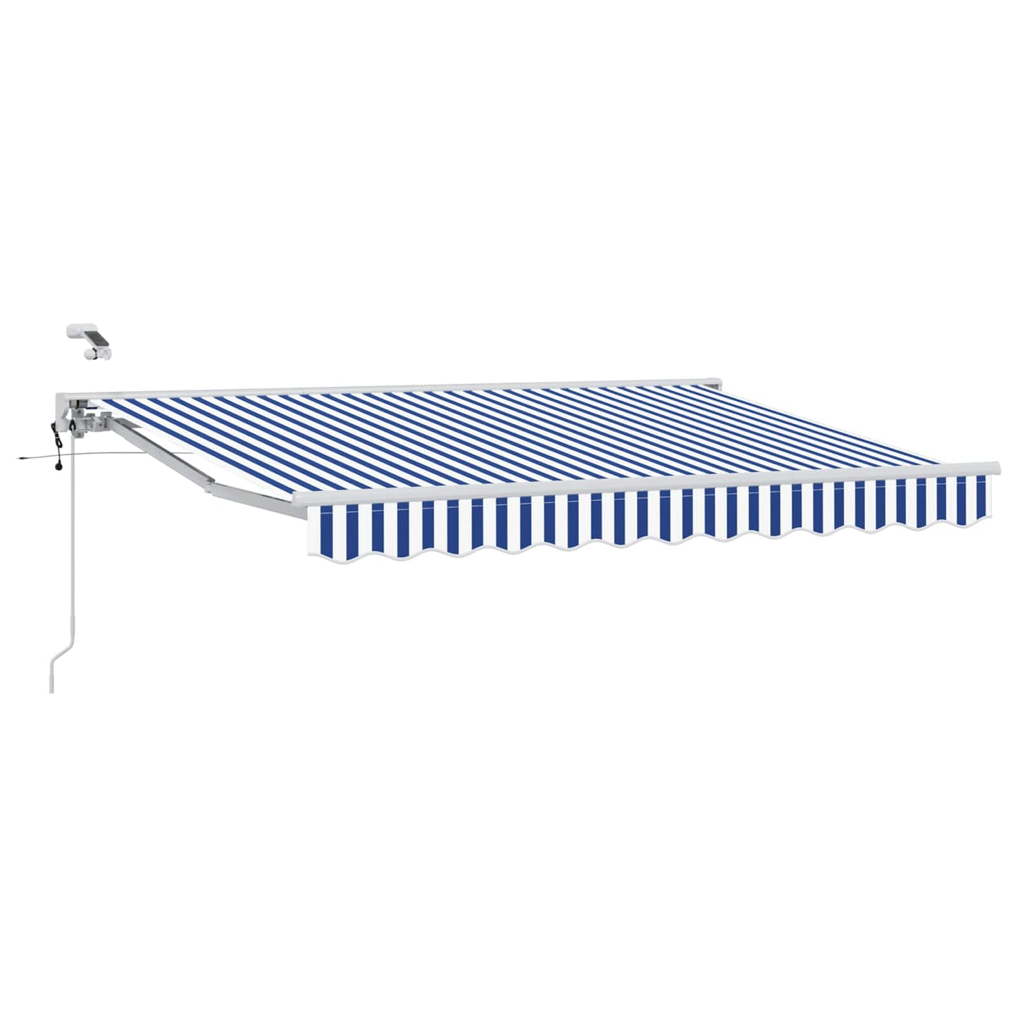 Tettuccio Elettrico Retrattile Blu e Bianco 3 x 2,5 m | homemem39
