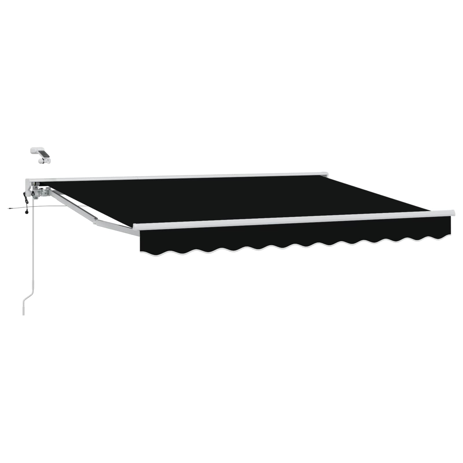 Tettuccio Elettrico Retrattile Nero e Bianco 3 x 2,5 m | homemem39
