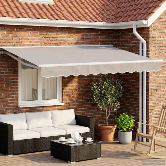 Tettuccio Elettrico Retrattile Grigio chiaro e bianco 3 x 2,5 m | homemem39