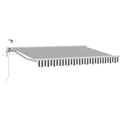 Tettuccio Elettrico Retrattile Antracite e Bianco 3,5 x 2,5 m | homemem39