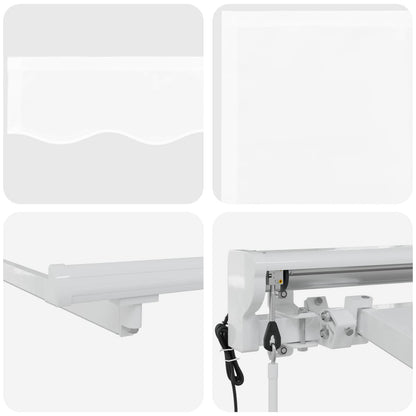 Tettuccio Elettrico Retrattile Bianco 4 × 3,5 m | homemem39