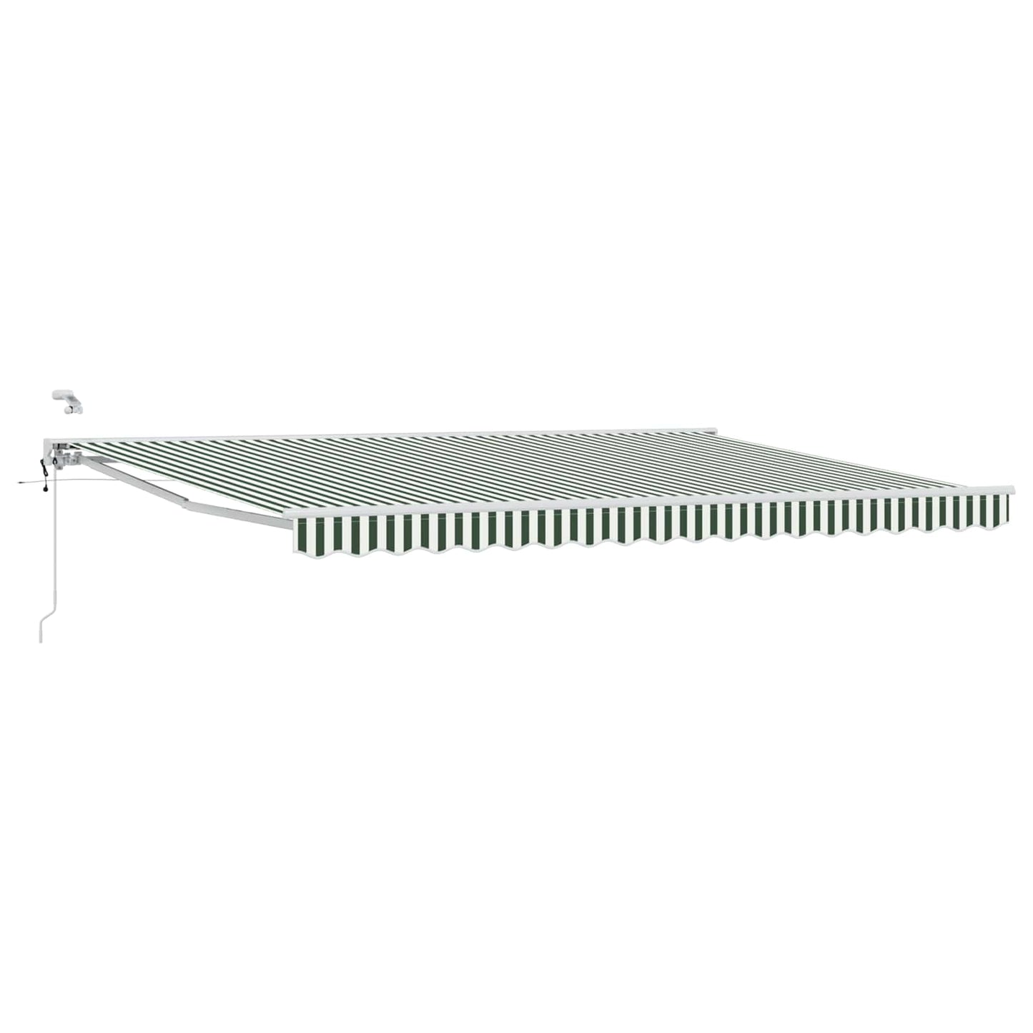 Tettuccio Elettrico Retrattile Verde e Bianco 4 × 3,5 m | homemem39