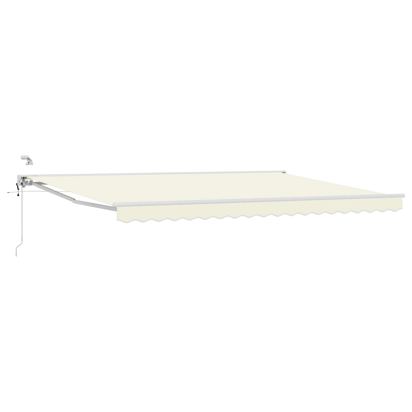 Tettuccio Elettrico Retrattile Crema e Bianco 4,5 × 3,5 m
