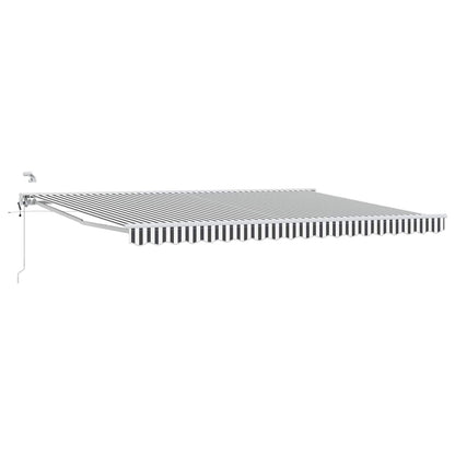 Tettuccio Elettrico Retrattile Antracite e Bianco 4,5 × 3,5 m | homemem39