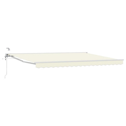 Tettuccio Elettrico Retrattile Crema e Bianco 5 x 3 m | homemem39