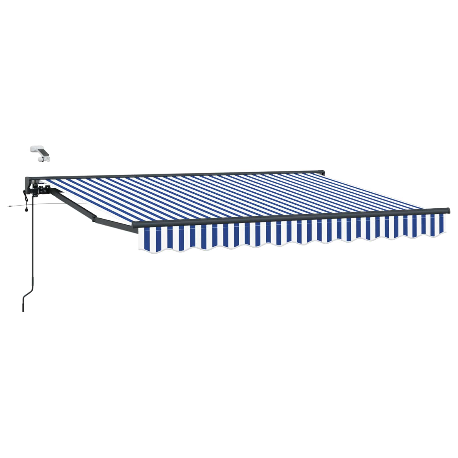 Tettuccio Elettrico Retrattile Blu, Bianco, Antracite 2,5 x 2 m | homemem39