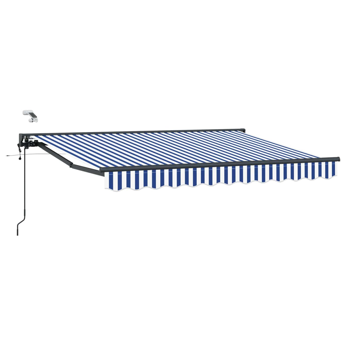 Tettuccio Elettrico Retrattile Blu, Bianco, Antracite 3,5 x 2 m | homemem39