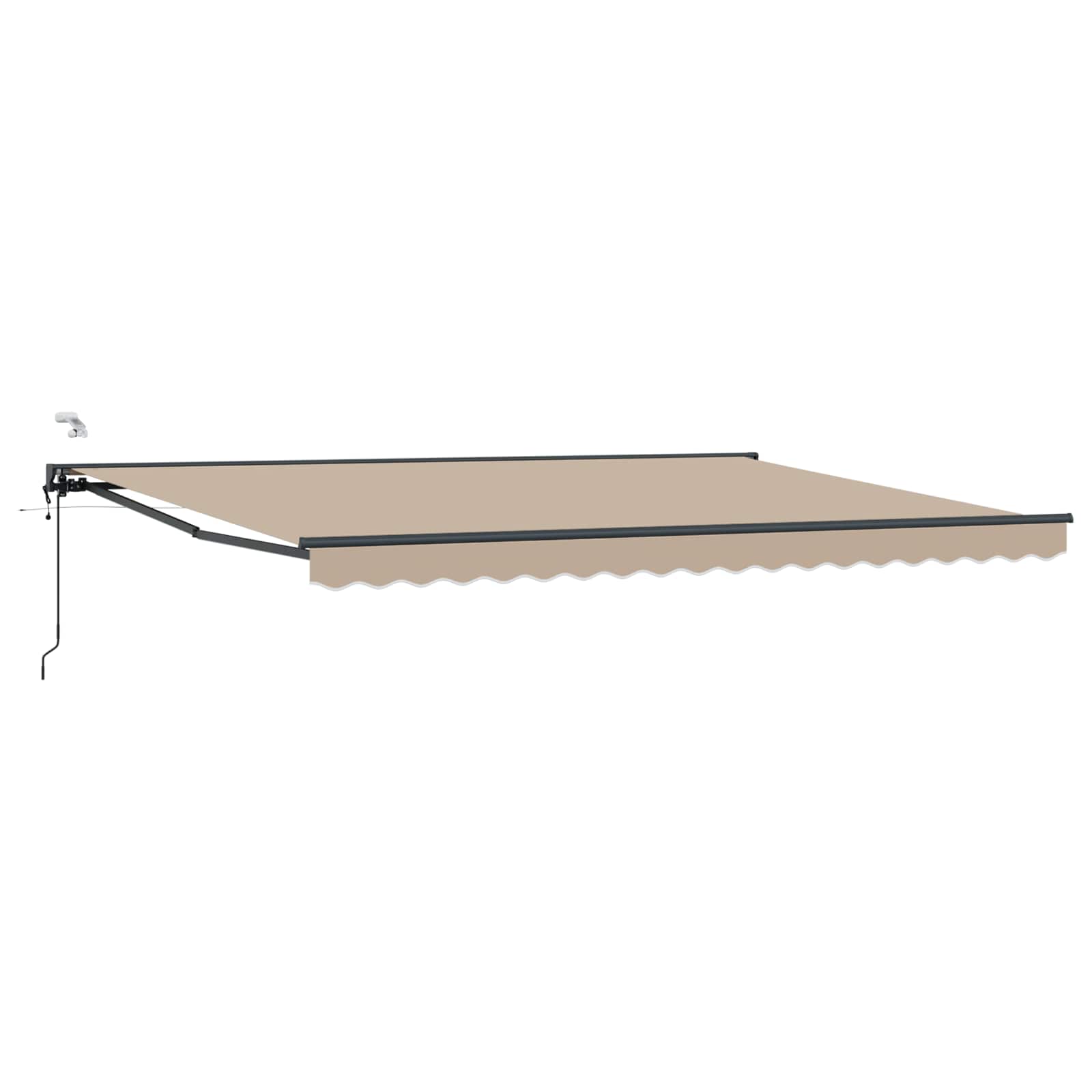 Tettuccio Elettrico Retrattile Beige e Antracite 4 x 2 m | homemem39