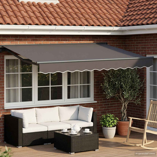 Tettuccio Elettrico Retrattile Antracite 3 x 2,5 m | homemem39