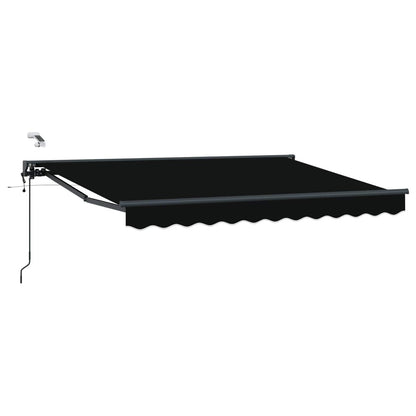 Tettuccio Elettrico Retrattile Nero e antracite 3 x 2,5 m | homemem39