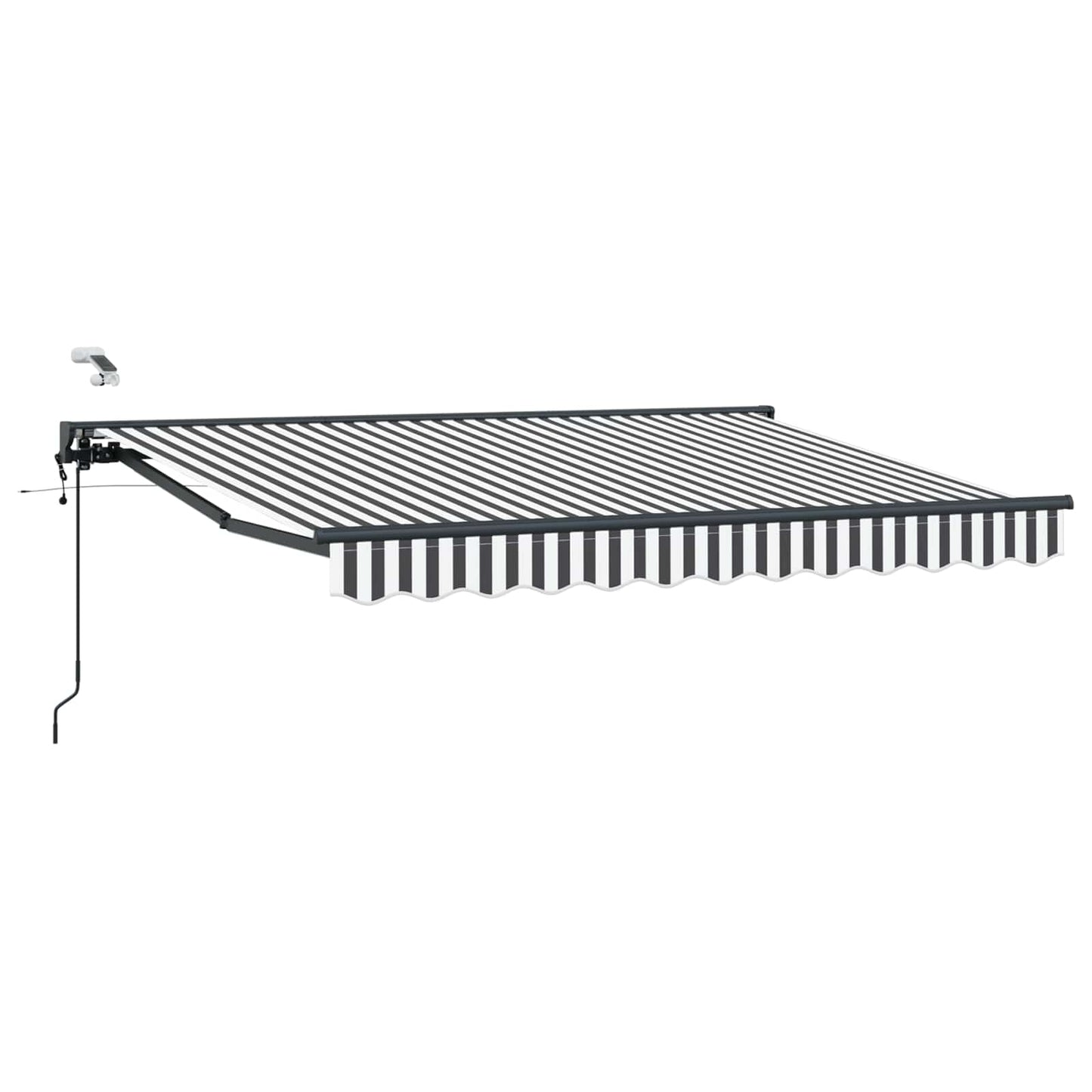Tettuccio Elettrico Retrattile Antracite e Bianco 3,5 x 2,5 m | homemem39