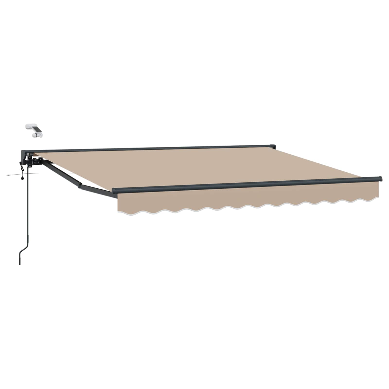 Tettuccio Elettrico Retrattile Beige e Antracite 3,5 x 2,5 m | homemem39