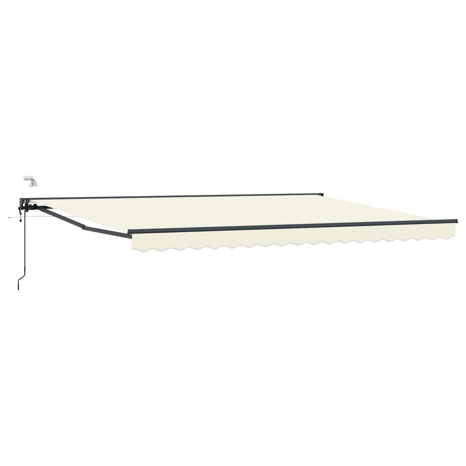 Tettuccio Elettrico Retrattile Crema e Antracite 4,5 × 3,5 m | homemem39