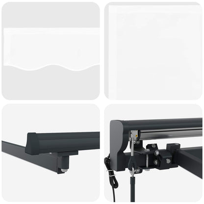 Tettuccio Elettrico Retrattile Bianco 5 x 3 m | homemem39