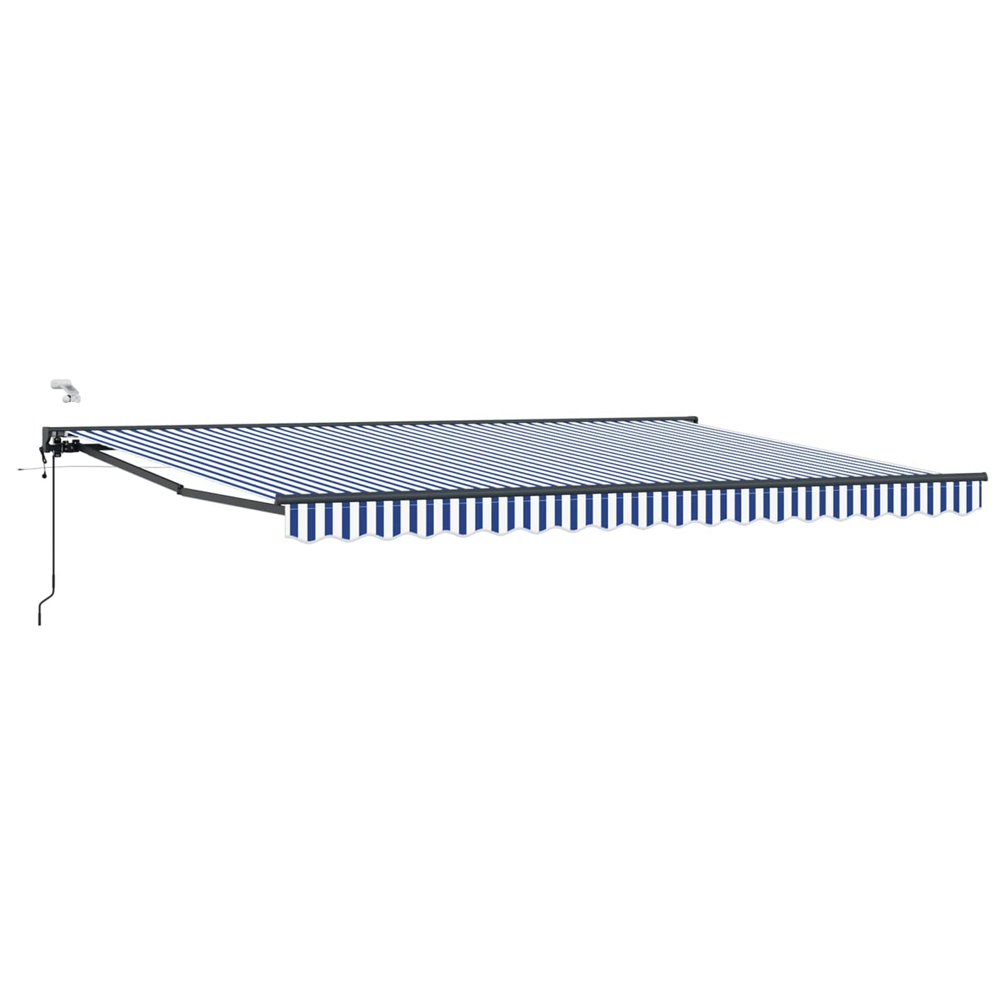 Tettuccio Elettrico Retrattile Blu, Bianco, Antracite 5 × 3,5 m