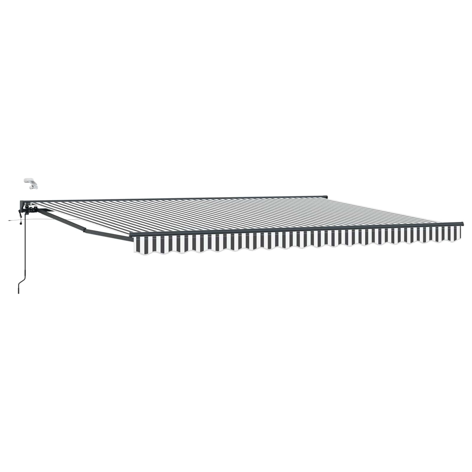 Tettuccio Elettrico Retrattile Antracite e Bianco 5 × 3,5 m | homemem39