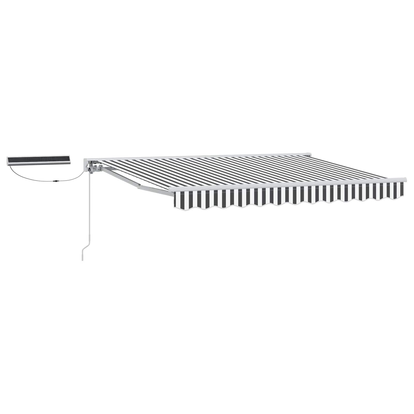 Tettuccio Elettrico Retrattile Antracite e Bianco 2,5 x 2 m | homemem39