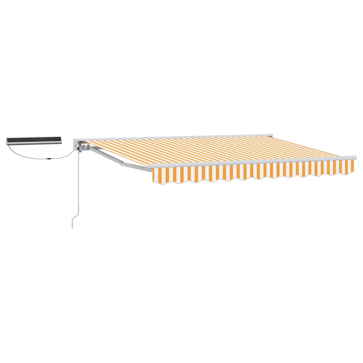 Tettuccio Elettrico Retrattile Giallo e Bianco 3 x 2 m | homemem39