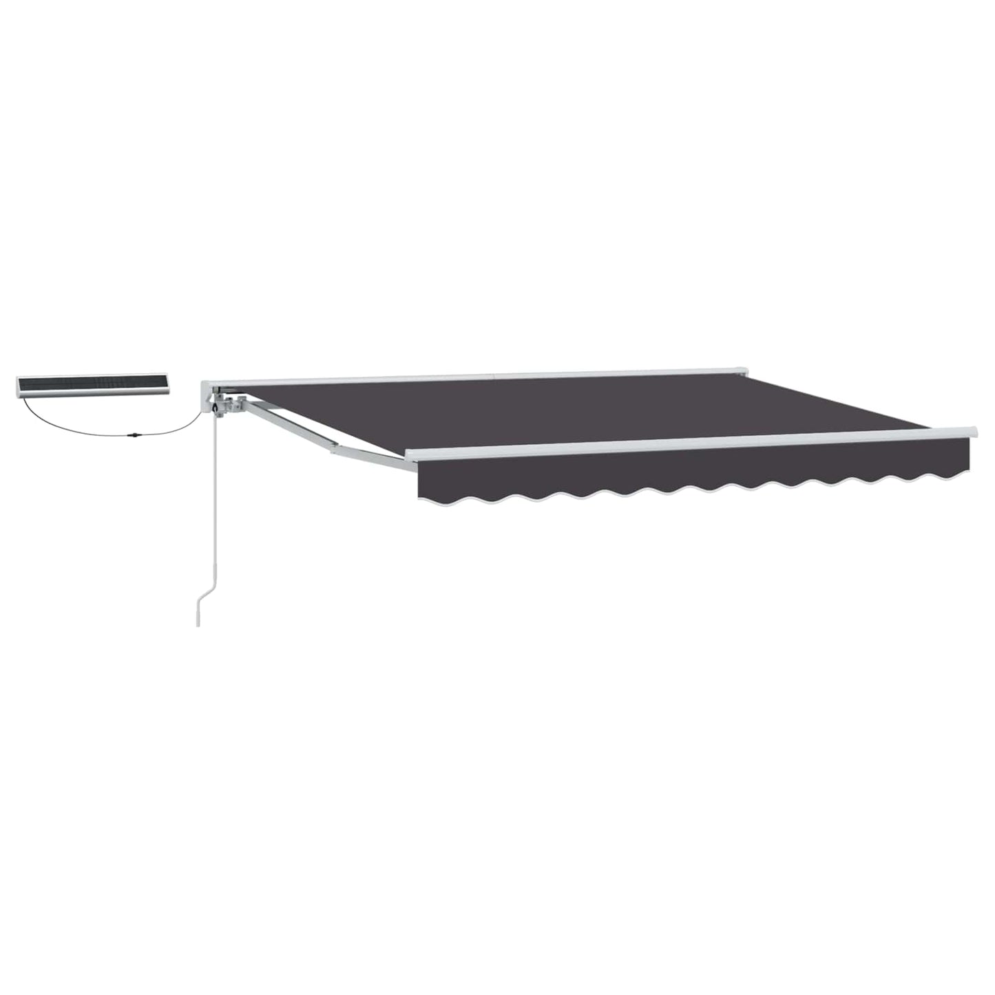 Tettuccio Elettrico Retrattile Bianco e Antracite 3,5 x 2 m | homemem39