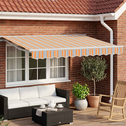 Tettuccio Elettrico Retrattile Blu, Arancione, Bianco 3,5 x 2 m