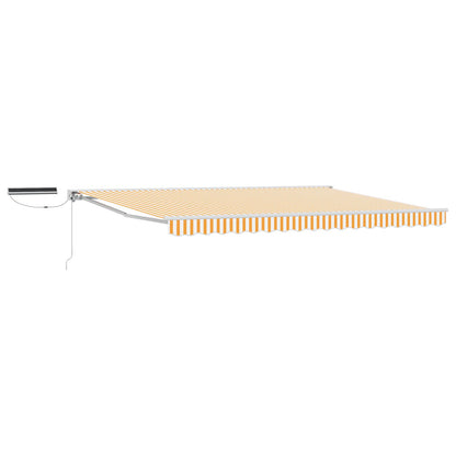 Tettuccio Elettrico Retrattile Giallo e Bianco 4 x 2 m | homemem39