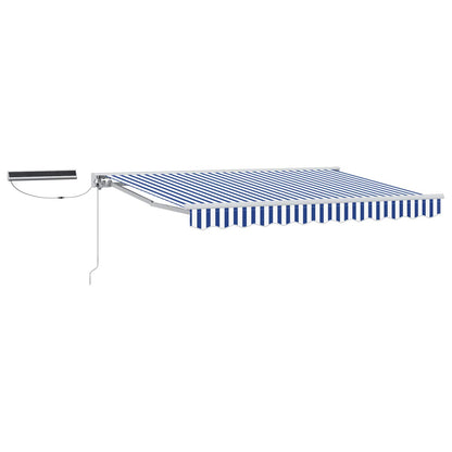 Tettuccio Elettrico Retrattile Blu e Bianco 3 x 2,5 m | homemem39