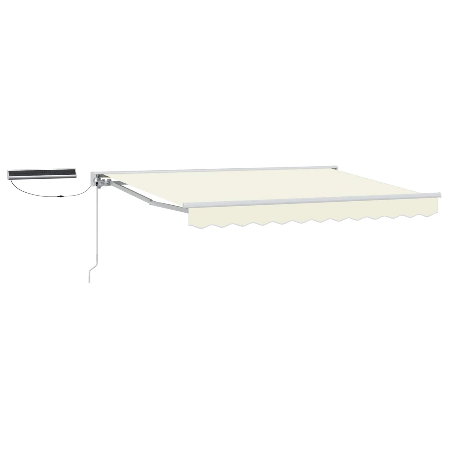 Tettuccio Elettrico Retrattile Crema e Bianco 3 x 2,5 m | homemem39