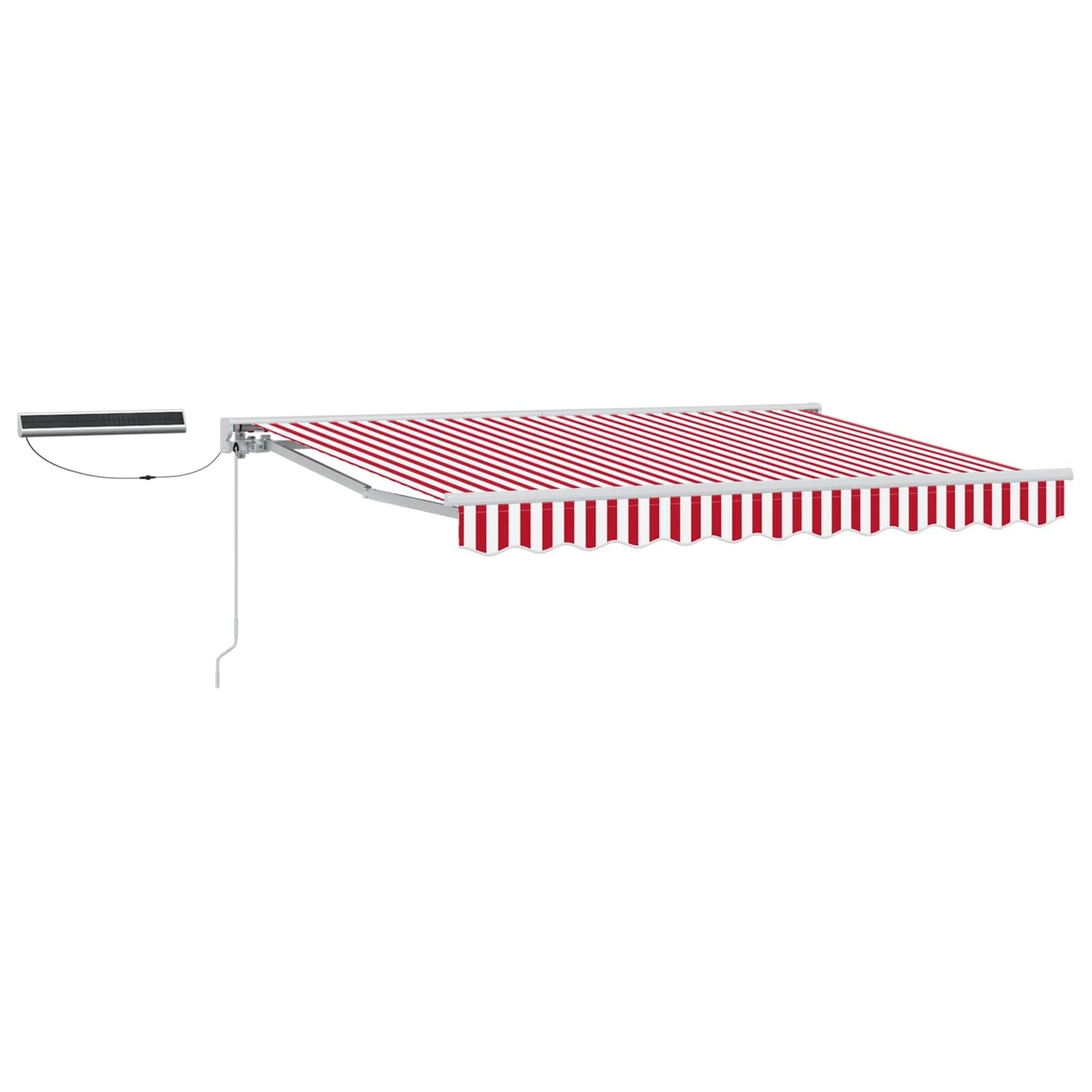 Tettuccio Elettrico Retrattile Rosso e Bianco 3 x 2,5 m | homemem39
