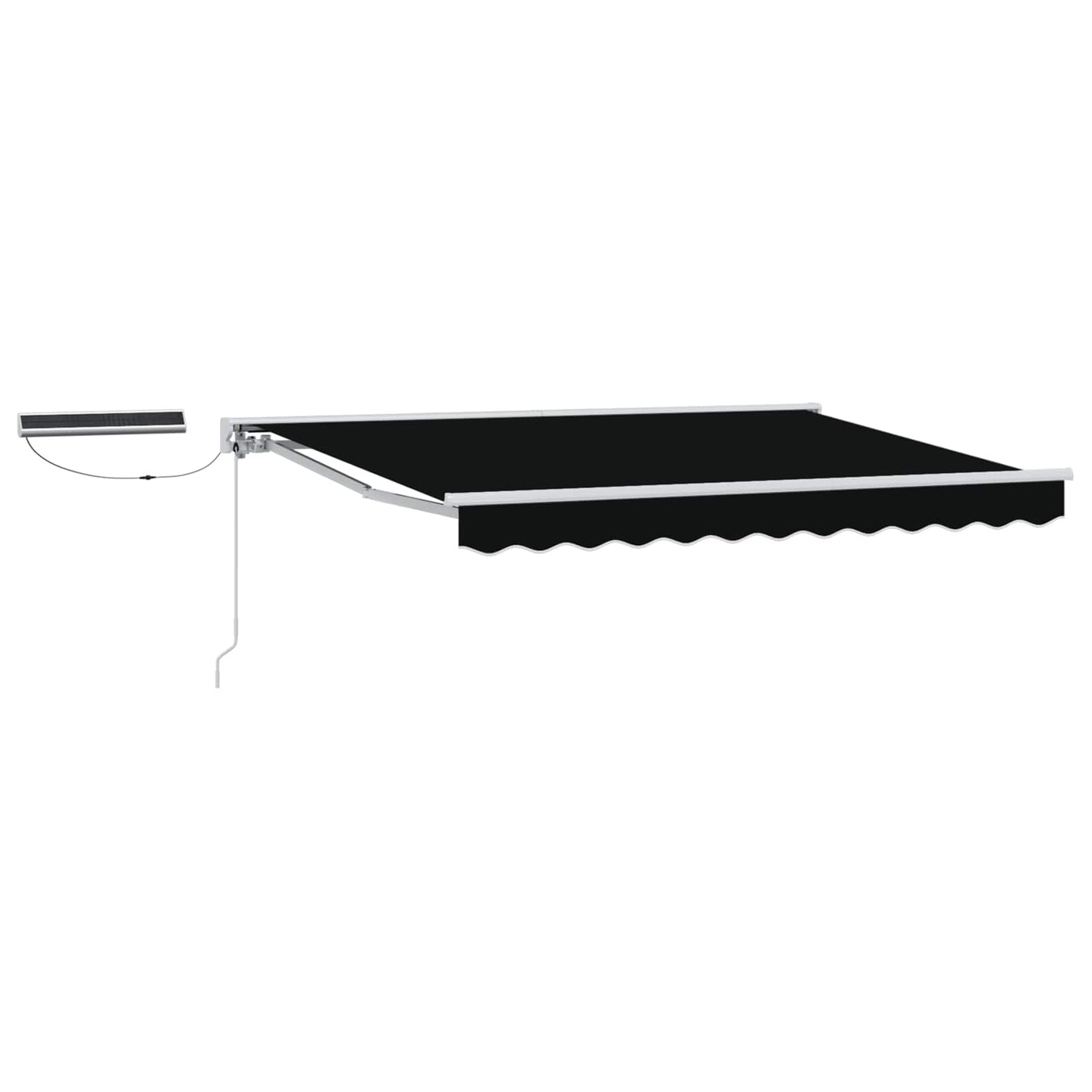 Tettuccio Elettrico Retrattile Nero e Bianco 3 x 2,5 m | homemem39
