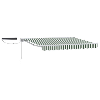 Tettuccio Elettrico Retrattile Verde e Bianco 3,5 x 2,5 m | homemem39