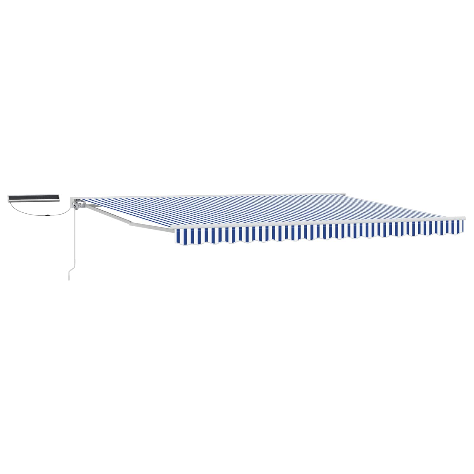 Tettuccio Elettrico Retrattile Blu e Bianco 4 × 3 m | homemem39