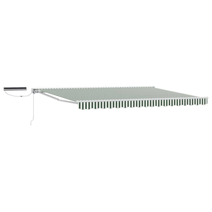 Tettuccio Elettrico Retrattile Verde e Bianco 4 × 3 m | homemem39