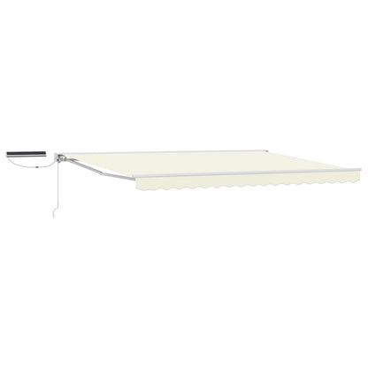 Tettuccio Elettrico Retrattile Crema e Bianco 4 × 3,5 m | homemem39