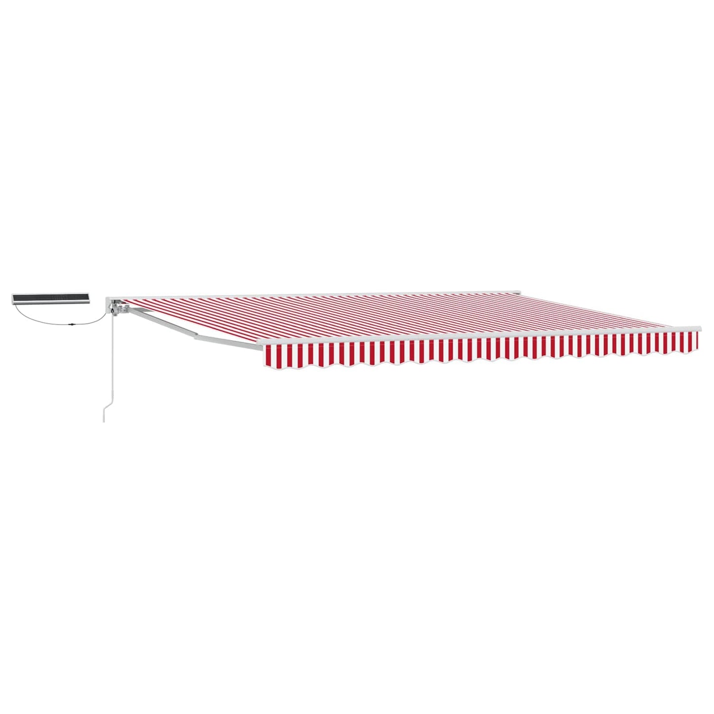 Tettuccio Elettrico Retrattile Rosso e Bianco 4 × 3,5 m | homemem39