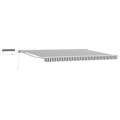Tettuccio Elettrico Retrattile Antracite e Bianco 4,5 × 3 m | homemem39