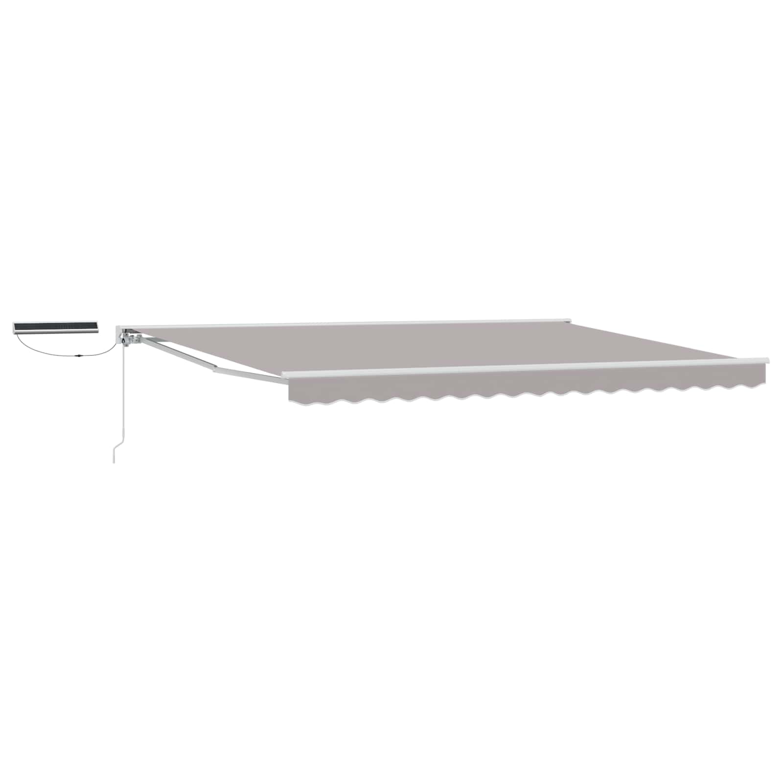 Tettuccio Elettrico Retrattile Grigio chiaro e bianco 4,5 × 3 m | homemem39