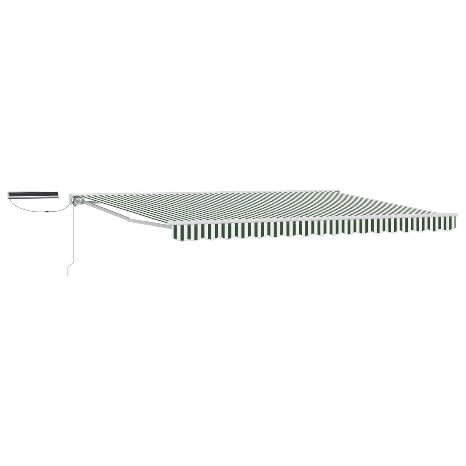 Tettuccio Elettrico Retrattile Verde e Bianco 4,5 × 3 m | homemem39