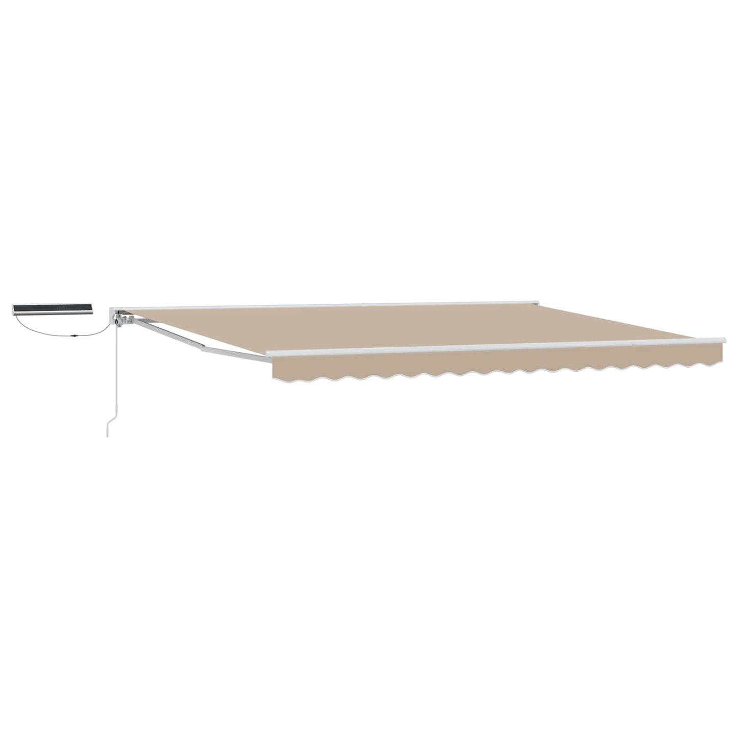Tettuccio Elettrico Retrattile Beige e Bianco 4,5 × 3,5 m | homemem39
