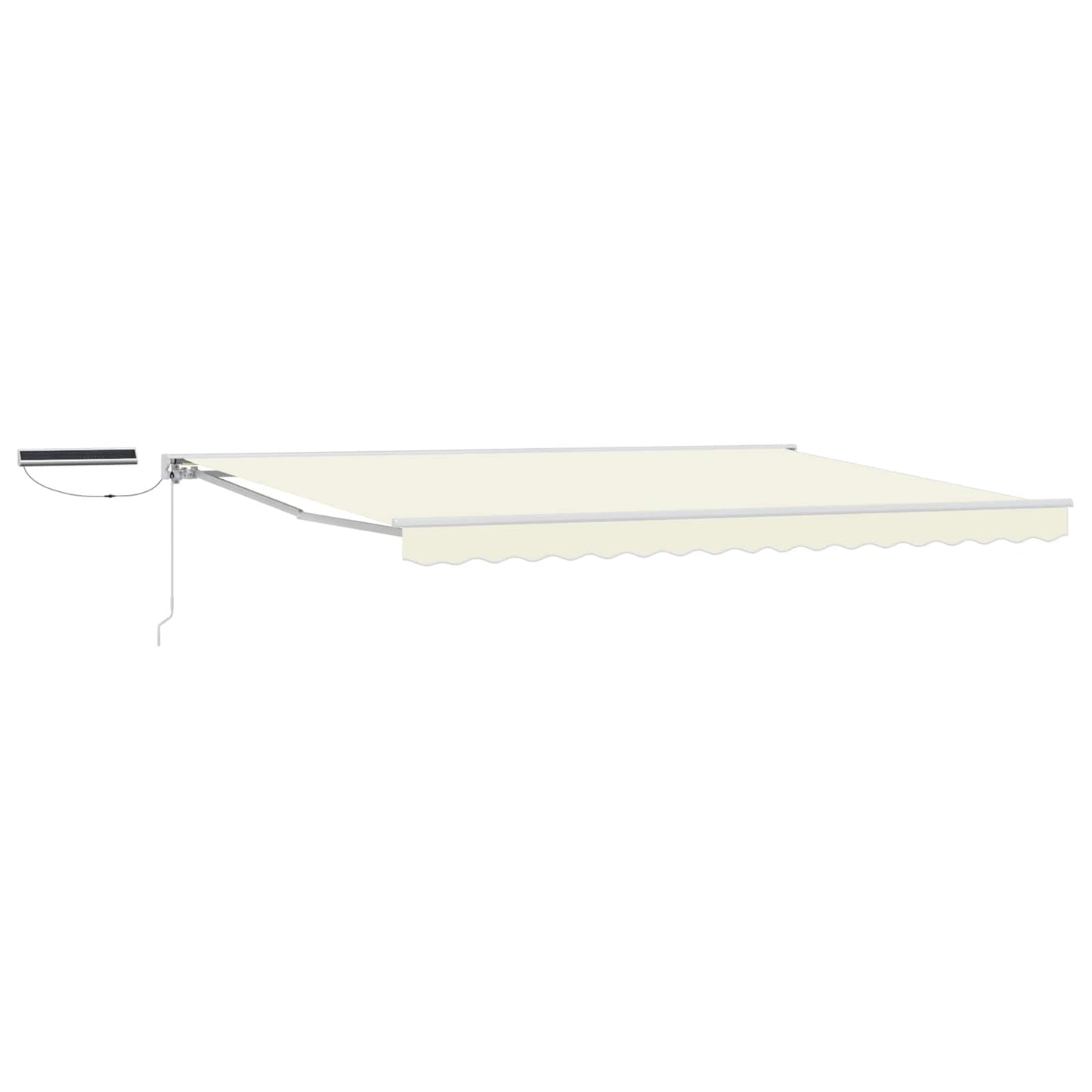Tettuccio Elettrico Retrattile Crema e Bianco 5 x 3 m | homemem39