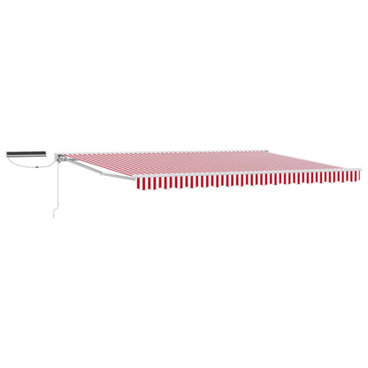 Tettuccio Elettrico Retrattile Rosso e Bianco 5 × 3,5 m | homemem39
