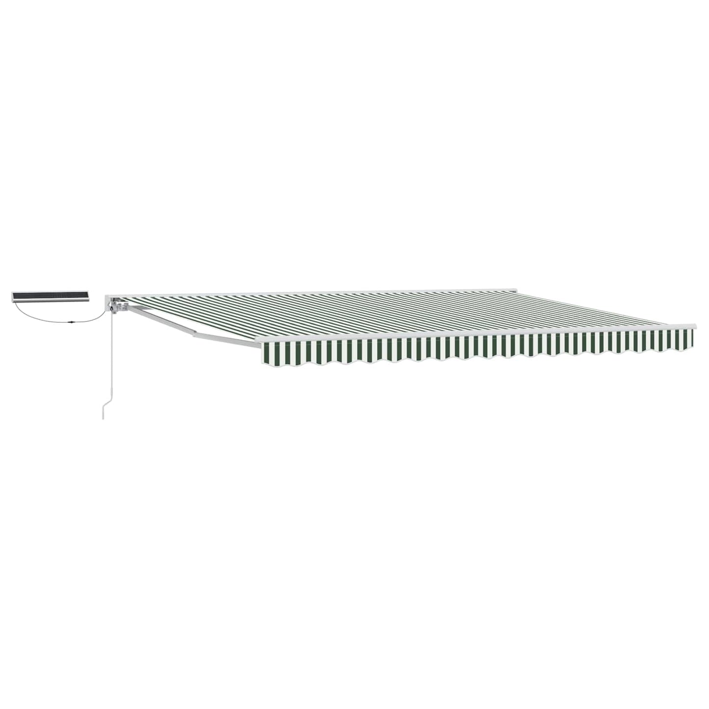 Tettuccio Elettrico Retrattile Verde e Bianco 5 × 3,5 m | homemem39