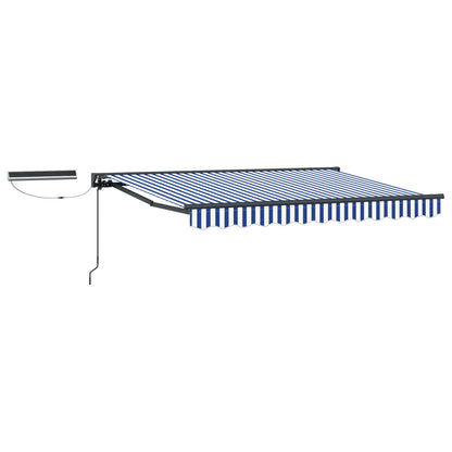 Tettuccio Elettrico Retrattile Blu, Bianco, Antracite 3,5 x 2 m