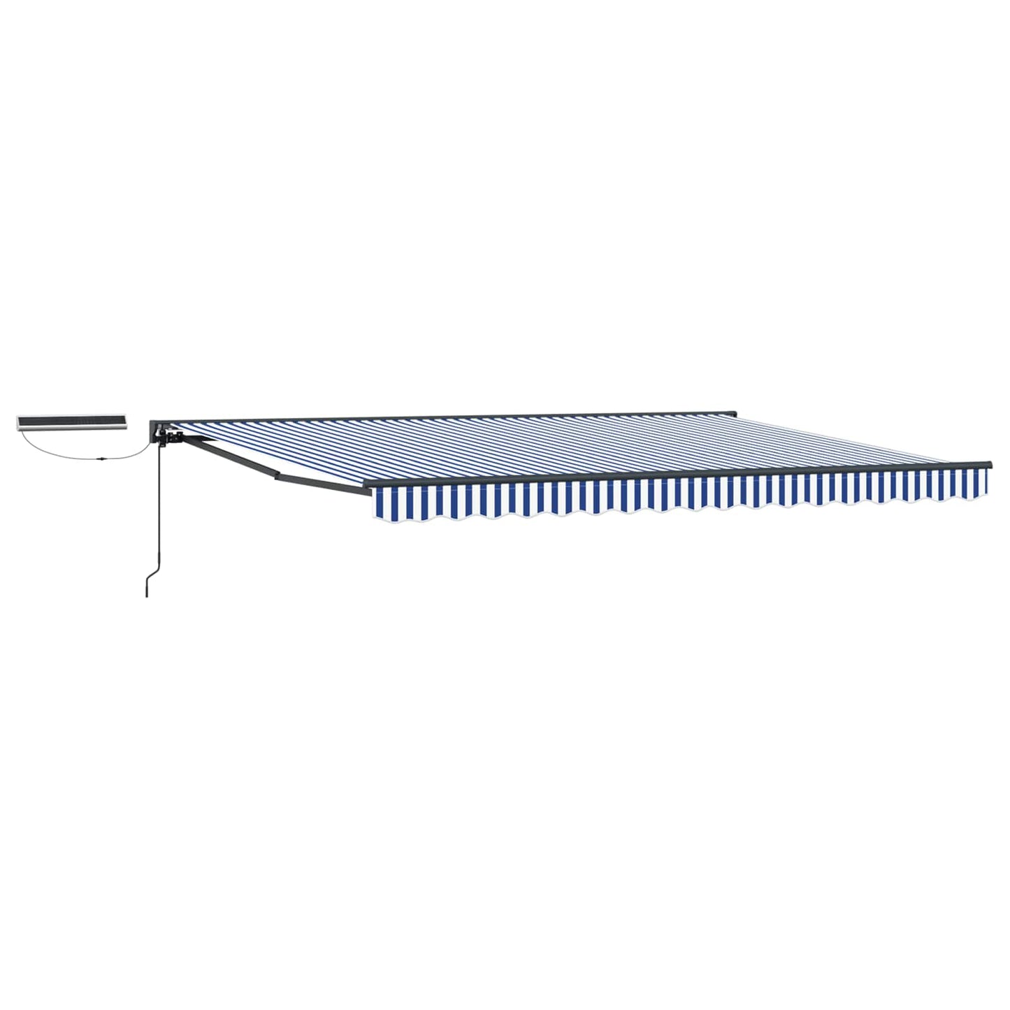 Tettuccio Elettrico Retrattile Blu, Bianco, Antracite 4 x 2 m | homemem39